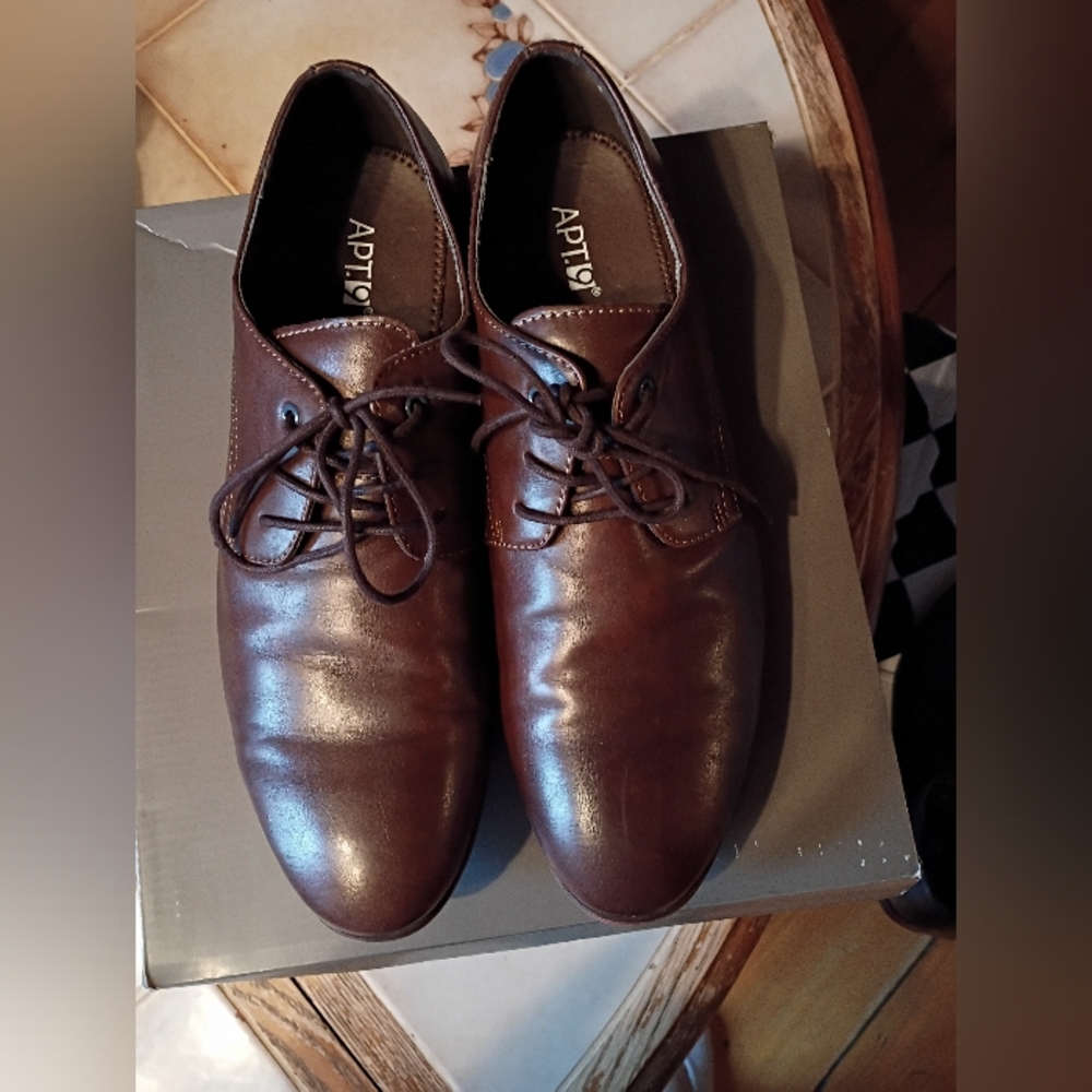 Apt. 9 Men's Dark Brown Oxfords
